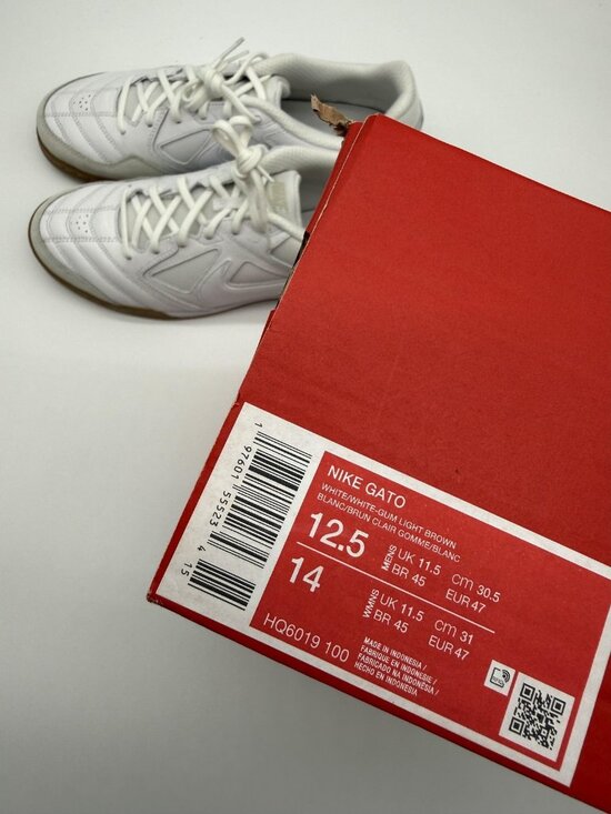 New Nike Gato Shoes Mens Size 12.5 White Gum Indoor Soccer Sneakers HQ6019 100 main image 5